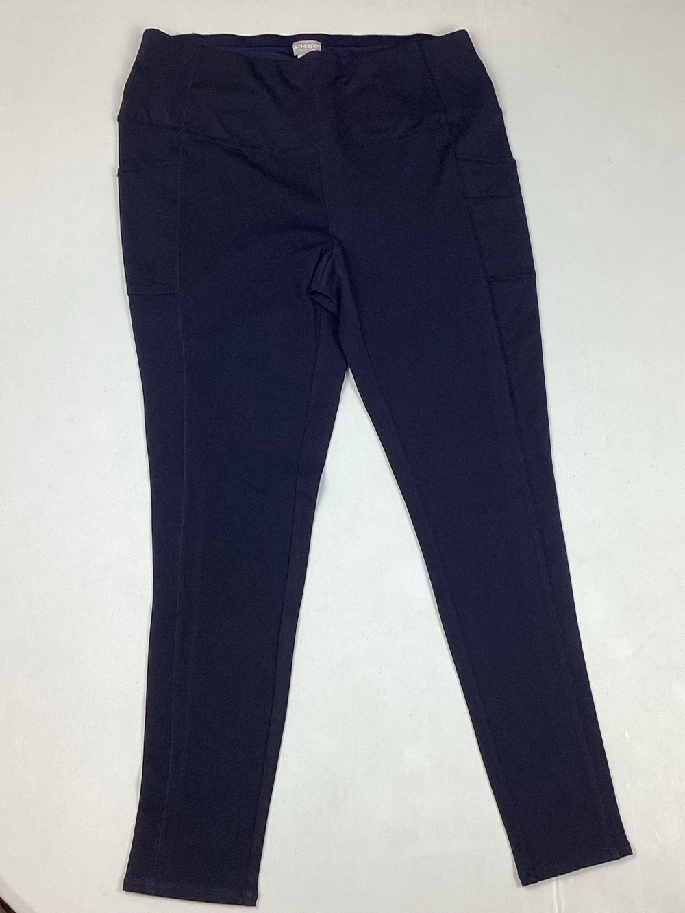 Chico’s Zenergy Navy Blue Leggings Size 12/14 NEW With Tag Retail $79.50